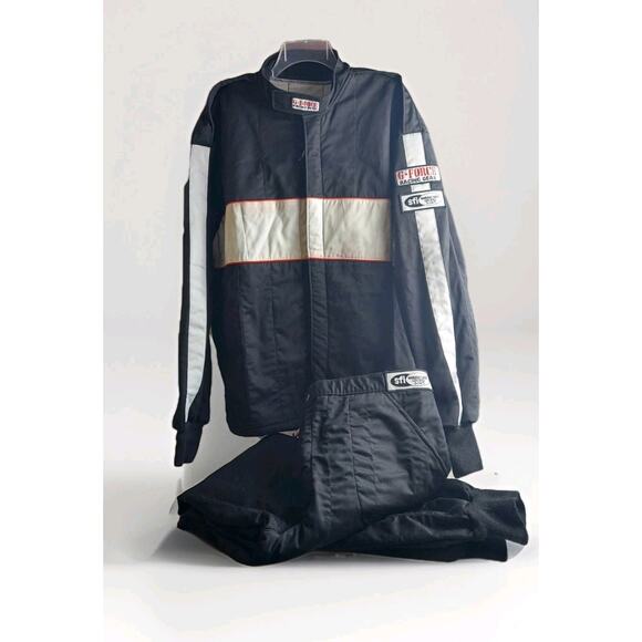 G-FORCE GF505 Racing Driving Jacket & Pants XL Black Triple-Layer 4385XLGBK 4386 - Picture 1 of 14